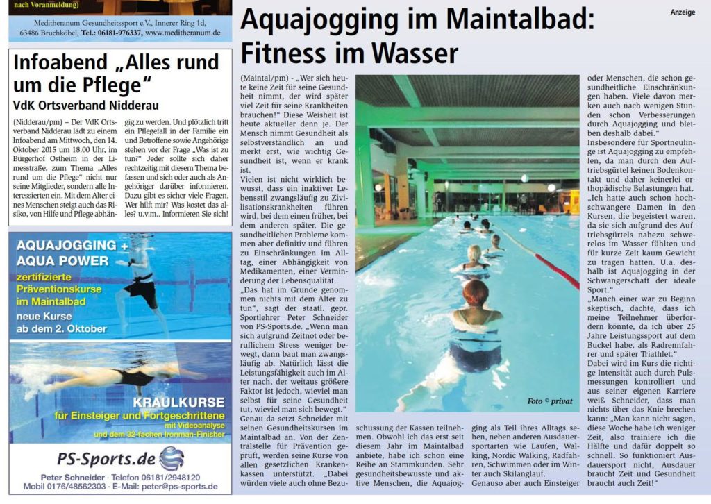 Aquajogging Bruchköbel